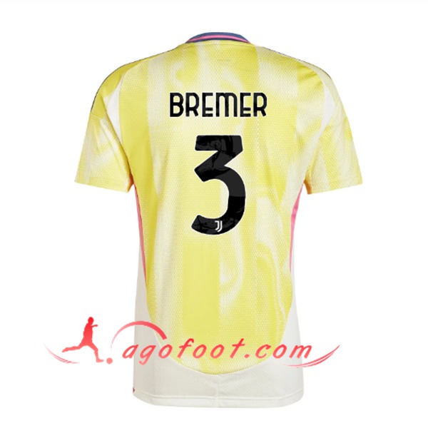 Maillot de Foot Juventus (BREMER #3) 2024/2025 Exterieur