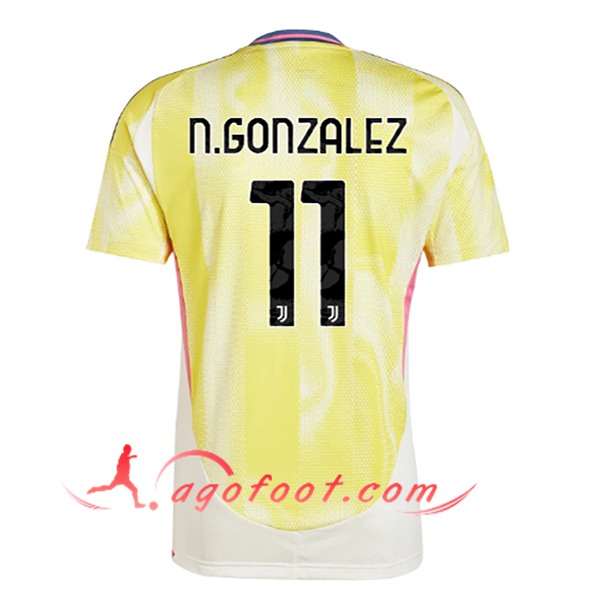 Maillot de Foot Juventus (N.GONZÁLEZ #11) 2024/2025 Exterieur