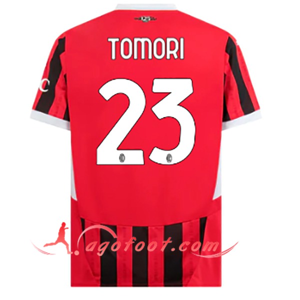 Maillot de Foot Milan AC (TOMORI #23) 2024/2025 Domicile