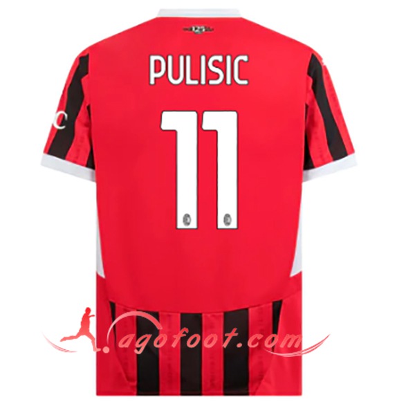 Maillot de Foot Milan AC (PULISIC #11) 2024/2025 Domicile