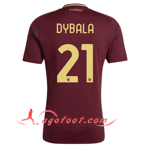 Maillot de Foot As Rome (DYBALA #21) 2024/2025 Domicile