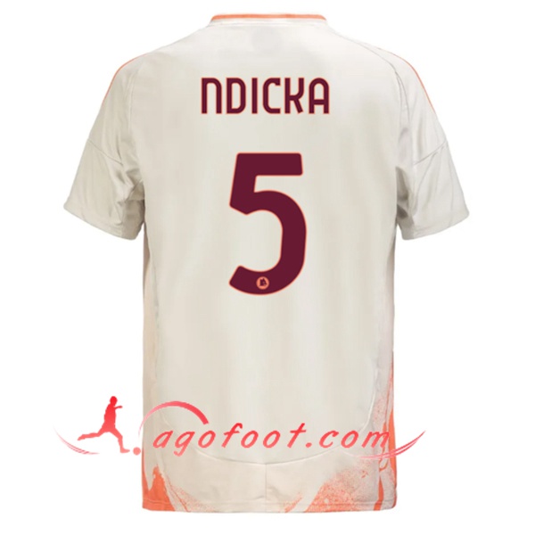 Maillot de Foot As Rome (NDICKA #5) 2024/2025 Exterieur
