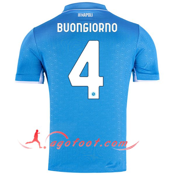 Maillot de Foot SSC Naples (BUONGIORNO #4) 2024/2025 Domicile