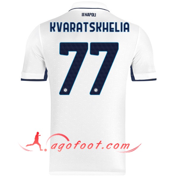 Maillot de Foot SSC Naples (KVARATSKHELIA #77) 2024/2025 Exterieur