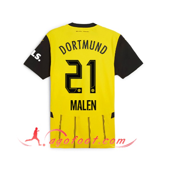Maillot de Foot Dortmund BVB (MALEN #21) 2024/2025 Domicile