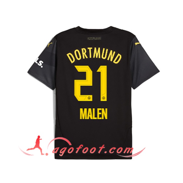 Maillot de Foot Dortmund BVB (MALEN #21) 2024/2025 Exterieur