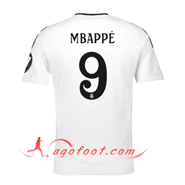 Maillot de Foot Real Madrid (Mbappé #9) 2024/2025 Domicile
