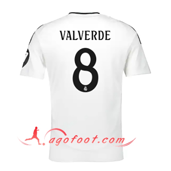 Maillot de Foot Real Madrid (VALVERDE #8) 2024/2025 Domicile