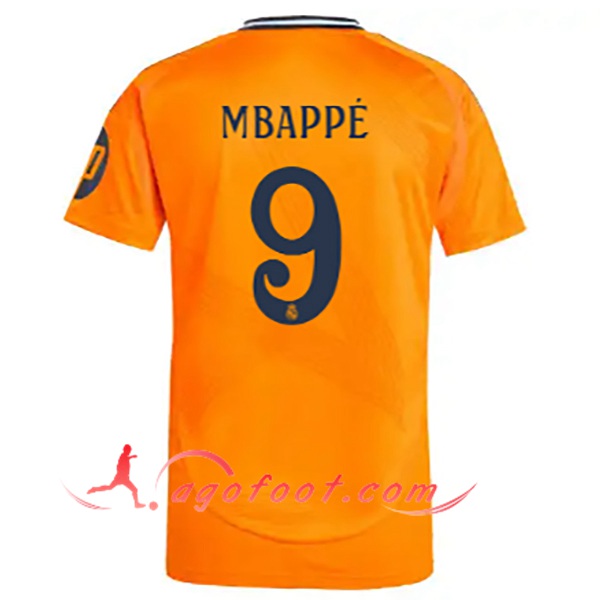 Maillot de Foot Real Madrid (Mbappé #9) 2024/2025 Exterieur