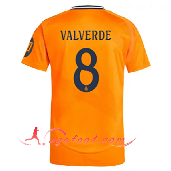 Maillot de Foot Real Madrid (VALVERDE #8) 2024/2025 Exterieur