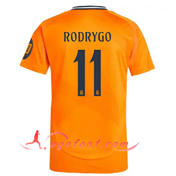 Maillot de Foot Real Madrid (RODRYGO #11) 2024/2025 Exterieur