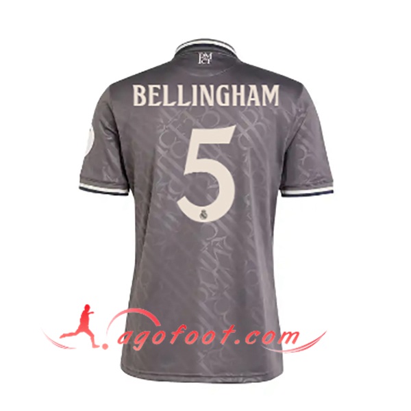 Maillot de Foot Real Madrid (BELLINGHAM #5) 2024/2025 Third