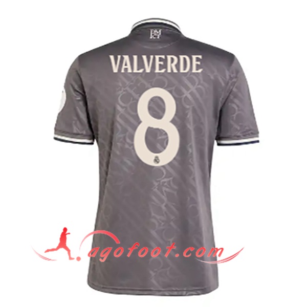 Maillot de Foot Real Madrid (VALVERDE #8) 2024/2025 Third
