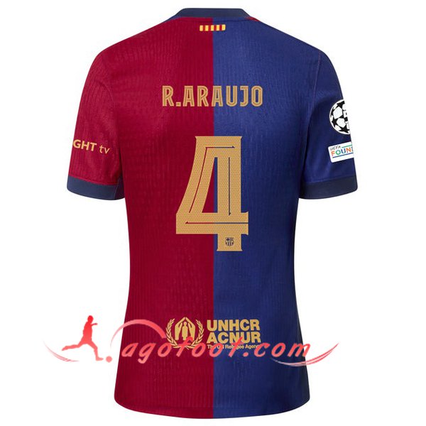 Maillot de Foot Barcelona (R. ARAUJO #4) 2024/2025 Domicile