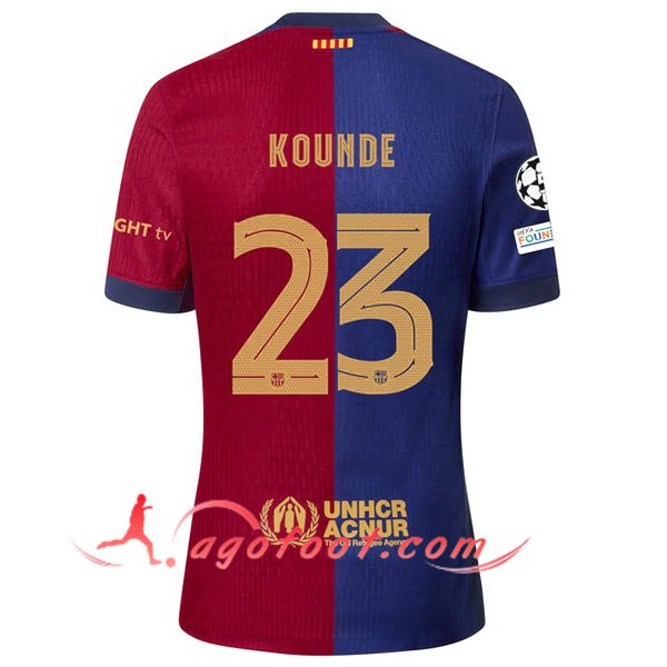 Maillot de Foot Barcelona (KOUNDE #23) 2024/2025 Domicile