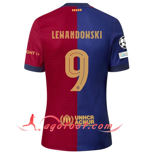 Maillot de Foot Barcelona (LEWANDOWSKI #9) 2024/2025 Domicile