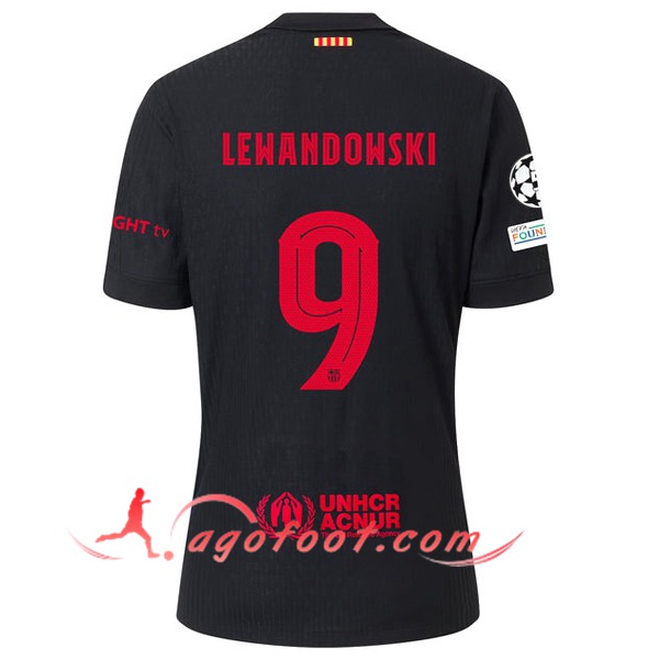 Maillot de Foot Barcelona (LEWANDOWSKI #9) 2024/2025 Exterieur
