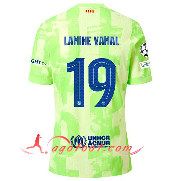 Maillot de Foot Barcelona (LAMINE YAMAL #19) 2024/2025 Third