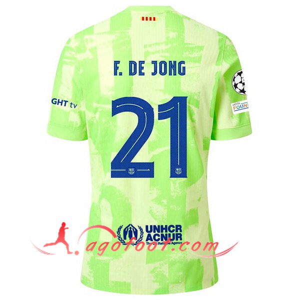 Maillot de Foot Barcelona (F. DE JONG #21) 2024/2025 Third