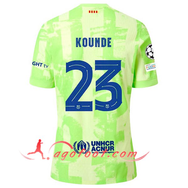Maillot de Foot Barcelona (KOUNDE #23) 2024/2025 Third