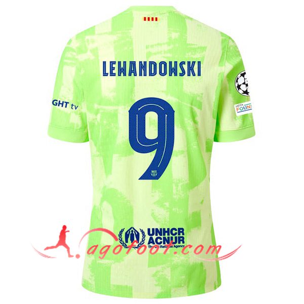 Maillot de Foot Barcelona (LEWANDOWSKI #9) 2024/2025 Third