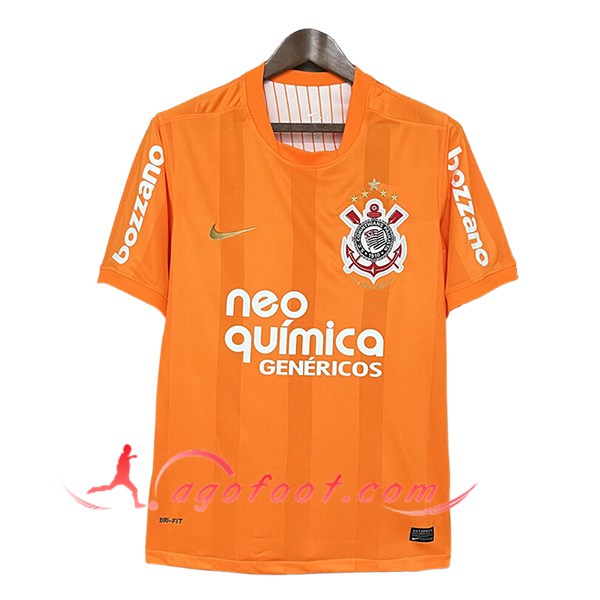 Maillot de Foot Corinthians Retro Gardien De But Orange 2010