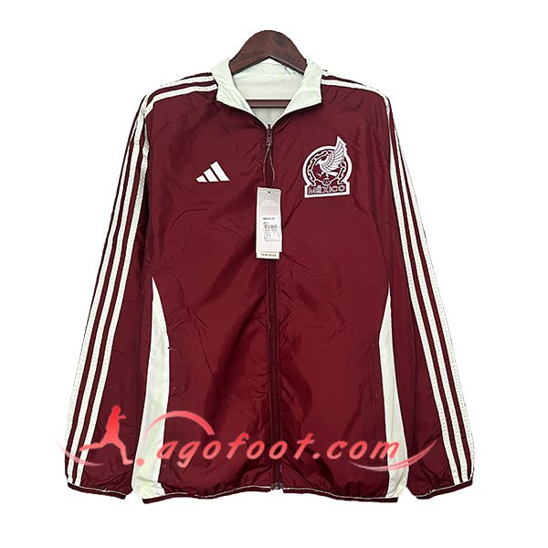 Coupe-Vent Mexique Rouge/Blanc 2024/2025