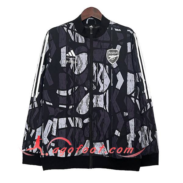 Coupe-Vent Arsenal Noir/Gris 2024/2025