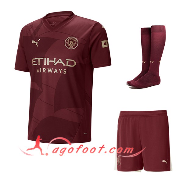 Ensemble Maillot Manchester City Third (Short + Chaussettes) 2024/2025