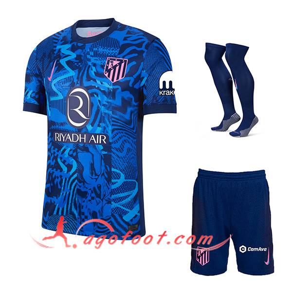 Ensemble Maillot Atletico Madrid Third (Short + Chaussettes) 2024/2025