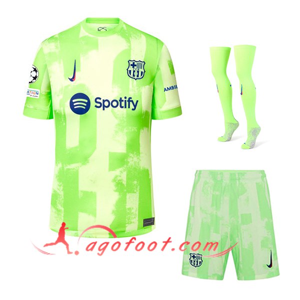 Ensemble Maillot FC Barcelone Third (Short + Chaussettes) 2024/2025