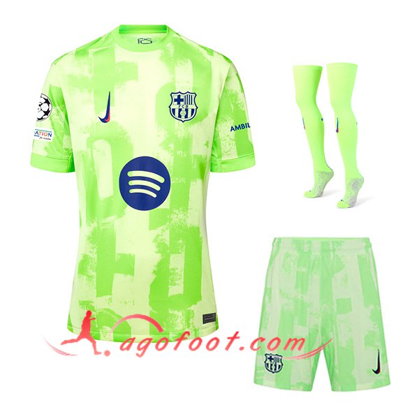 Ensemble Maillot FC Barcelone Third (Short + Chaussettes) 2024/2025 -02