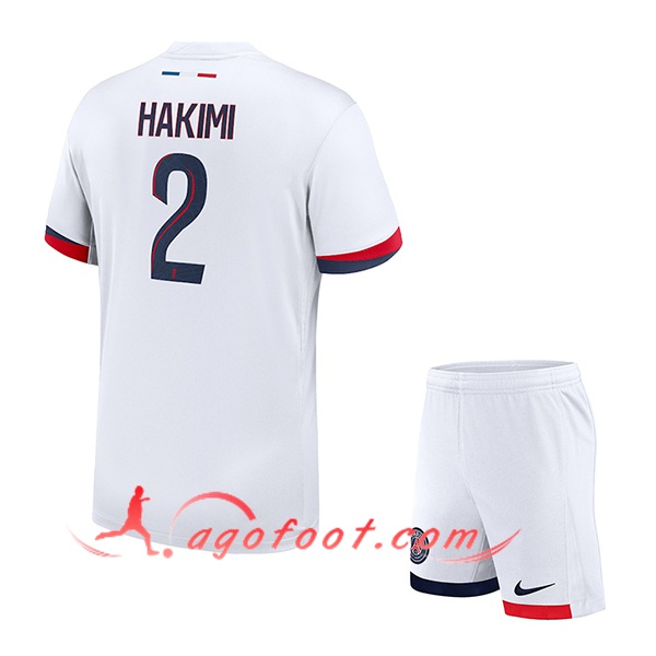Maillot de Foot PSG (HAKIMI #2) Enfants 2024/2025 Exterieur
