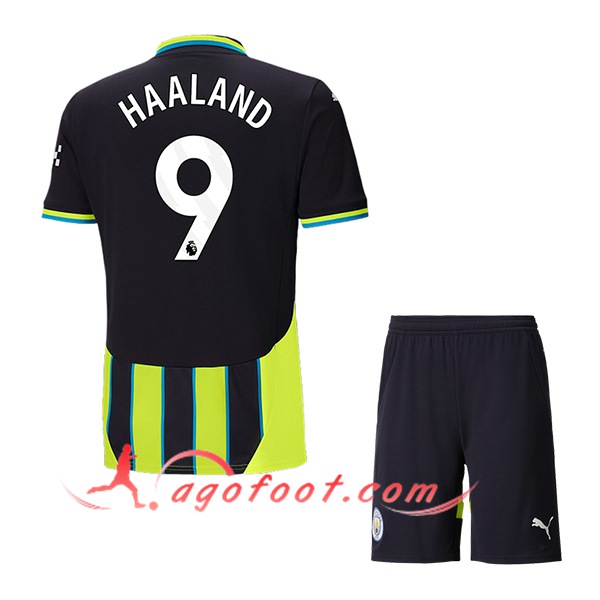 Maillot de Foot Manchester City (HAALAND #9) Enfants 2024/2025 Exterieur