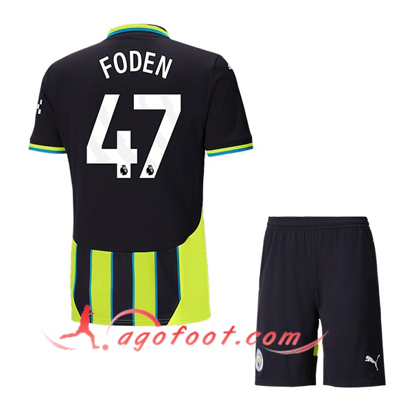 Maillot de Foot Manchester City (FODEN #47) Enfants 2024/2025 Exterieur