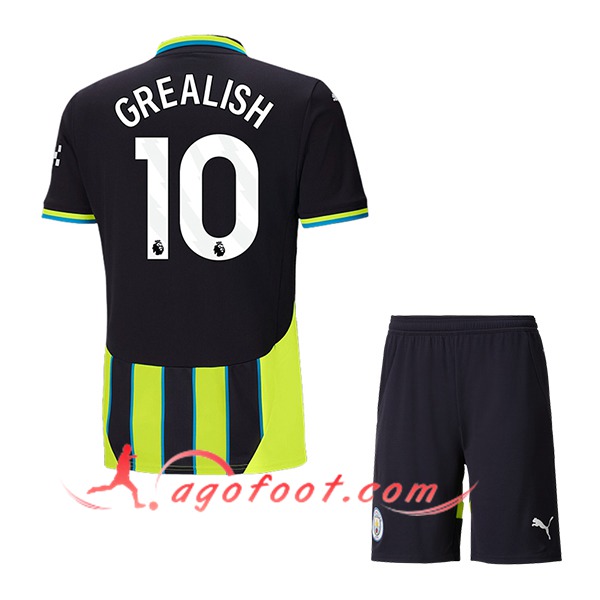 Maillot de Foot Manchester City (GREALISH #10) Enfants 2024/2025 Exterieur