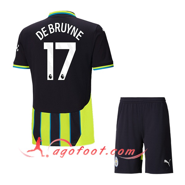 Maillot de Foot Manchester City (DE BRUYNE #17) Enfants 2024/2025 Exterieur