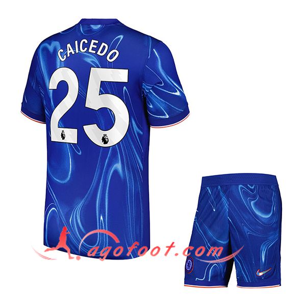 Maillot de Foot Chelsea (CAICEDO #25) Enfants 2024/2025 Domicile