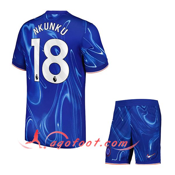 Maillot de Foot Chelsea (NKUNKU #18) Enfants 2024/2025 Domicile