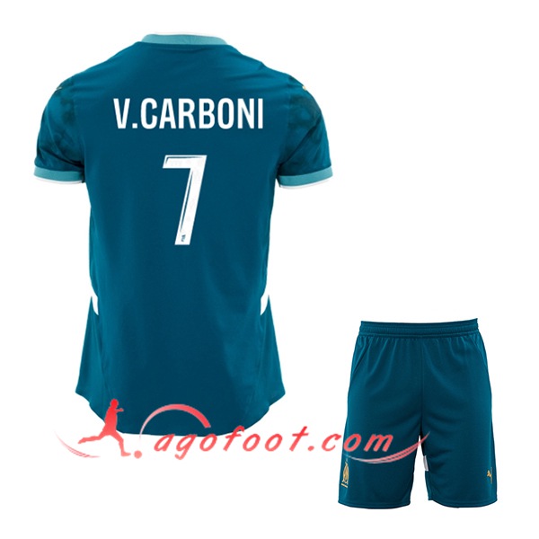 Maillot de Foot Marseille (V.CARBONI #7) Enfants 2024/2025 Exterieur