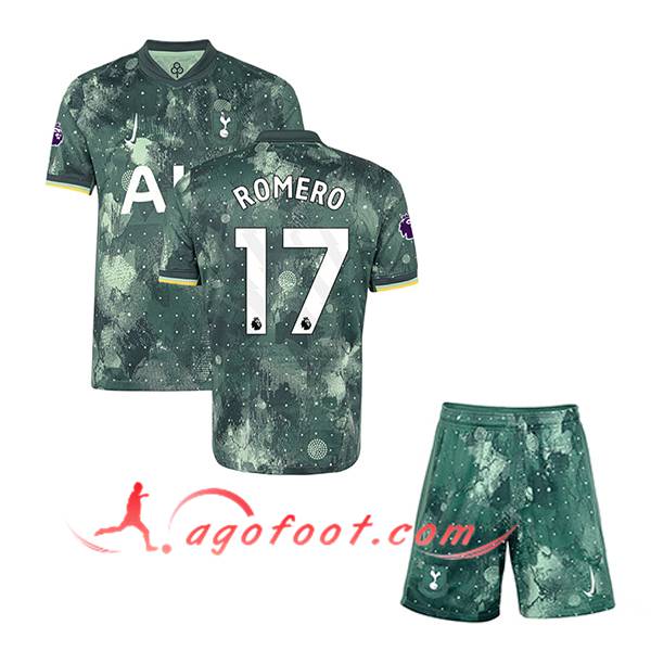 Maillot de Foot Tottenham Hotspur (ROMERO #17) Enfants 2024/2025 Third