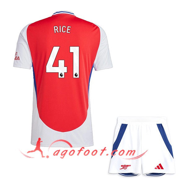 Maillot de Foot Arsenal (RICE #41) Enfants 2024/2025 Domicile