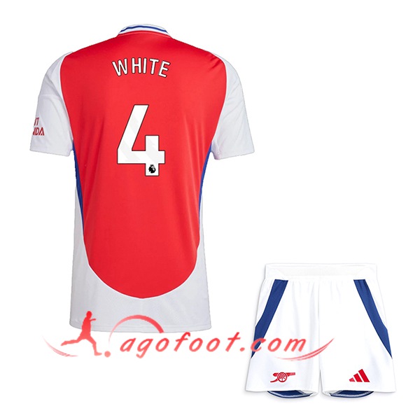 Maillot de Foot Arsenal (WHITE #4) Enfants 2024/2025 Domicile