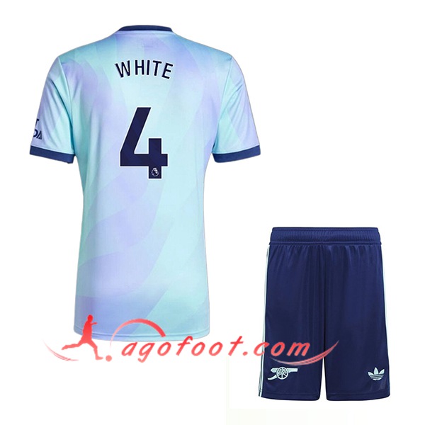 Maillot de Foot Arsenal (WHITE #4) Enfants 2024/2025 Third