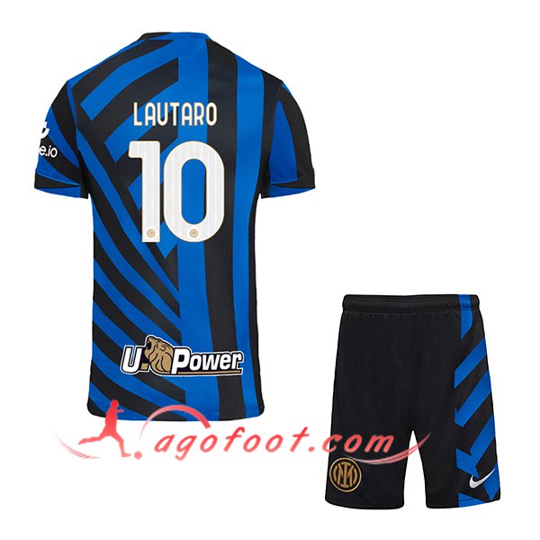 Maillot de Foot Inter Milan (LAUTARO #10) Enfants 2024/2025 Domicile