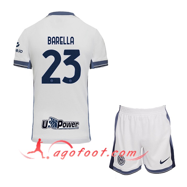 Maillot de Foot Inter Milan (BARELLA #23) Enfants 2024/2025 Exterieur
