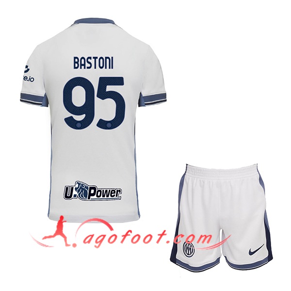 Maillot de Foot Inter Milan (BASTONI #95) Enfants 2024/2025 Exterieur