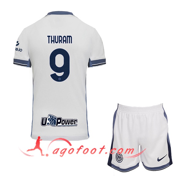 Maillot de Foot Inter Milan (THURAM #9) Enfants 2024/2025 Exterieur