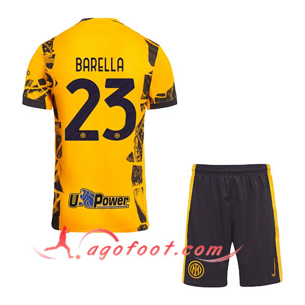 Maillot de Foot Inter Milan (BARELLA #23) Enfants 2024/2025 Third