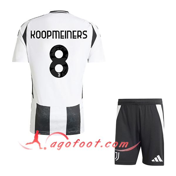 Maillot de Foot Juventus (KOOPMEINERS #8) Enfants 2024/2025 Domicile